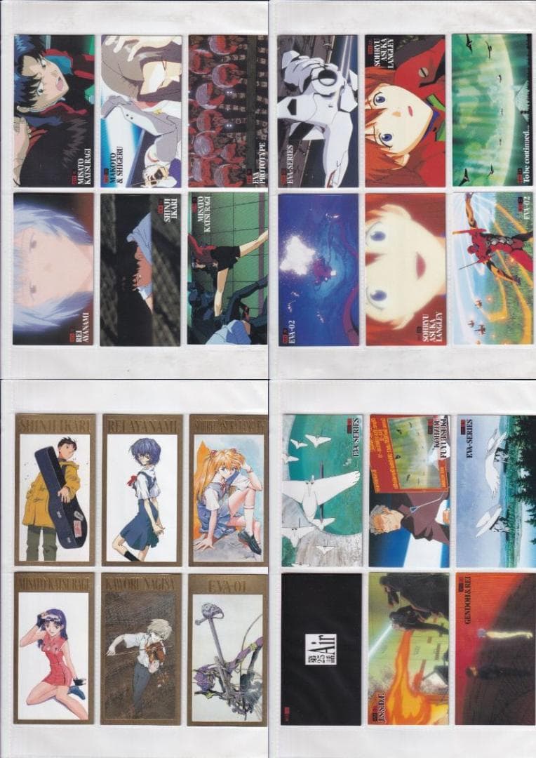 エヴァンゲリオン　ワイド１、２　フルコンプ　バインダー バインダー特典カード付き