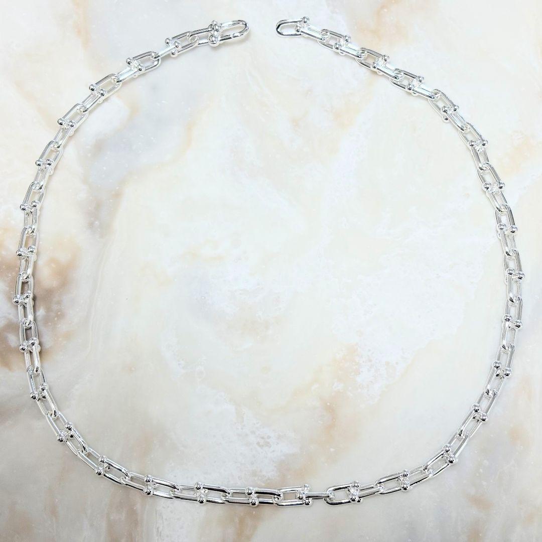 【極美品】TIFFANY&CO. ティファニー ハードウェアネックレス42.8g