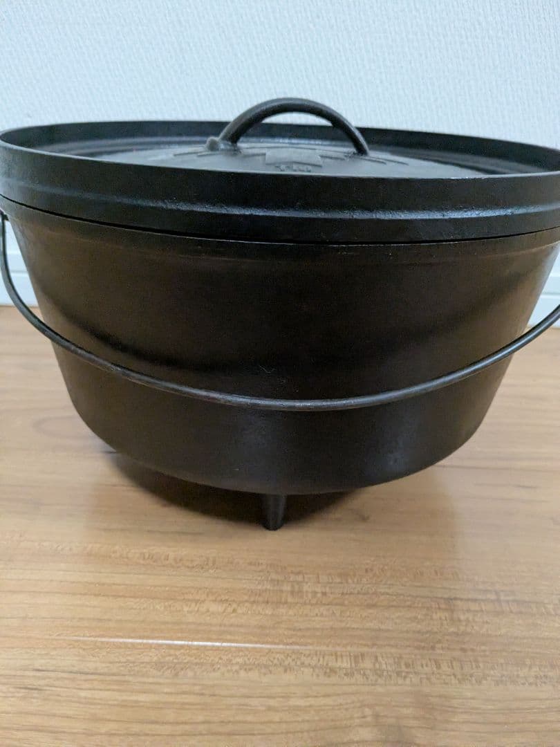 【希少モデル】　LODGE　12インチDEEP　ダッチオーブン　キャンプオーヴン