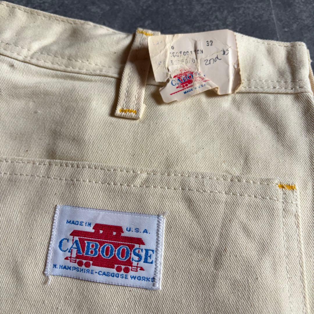 80s USA製 CABOOSE ペインターパンツ W36 L32 クリーム