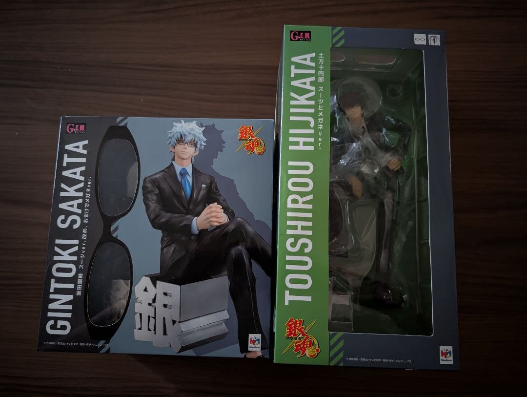 【未開封あり】G.E.M. 銀魂 フィギュア 銀時 土方 スーツとメガネver