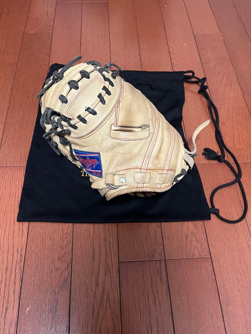 Rawlings 硬式グローブ キャメル 収納袋付き