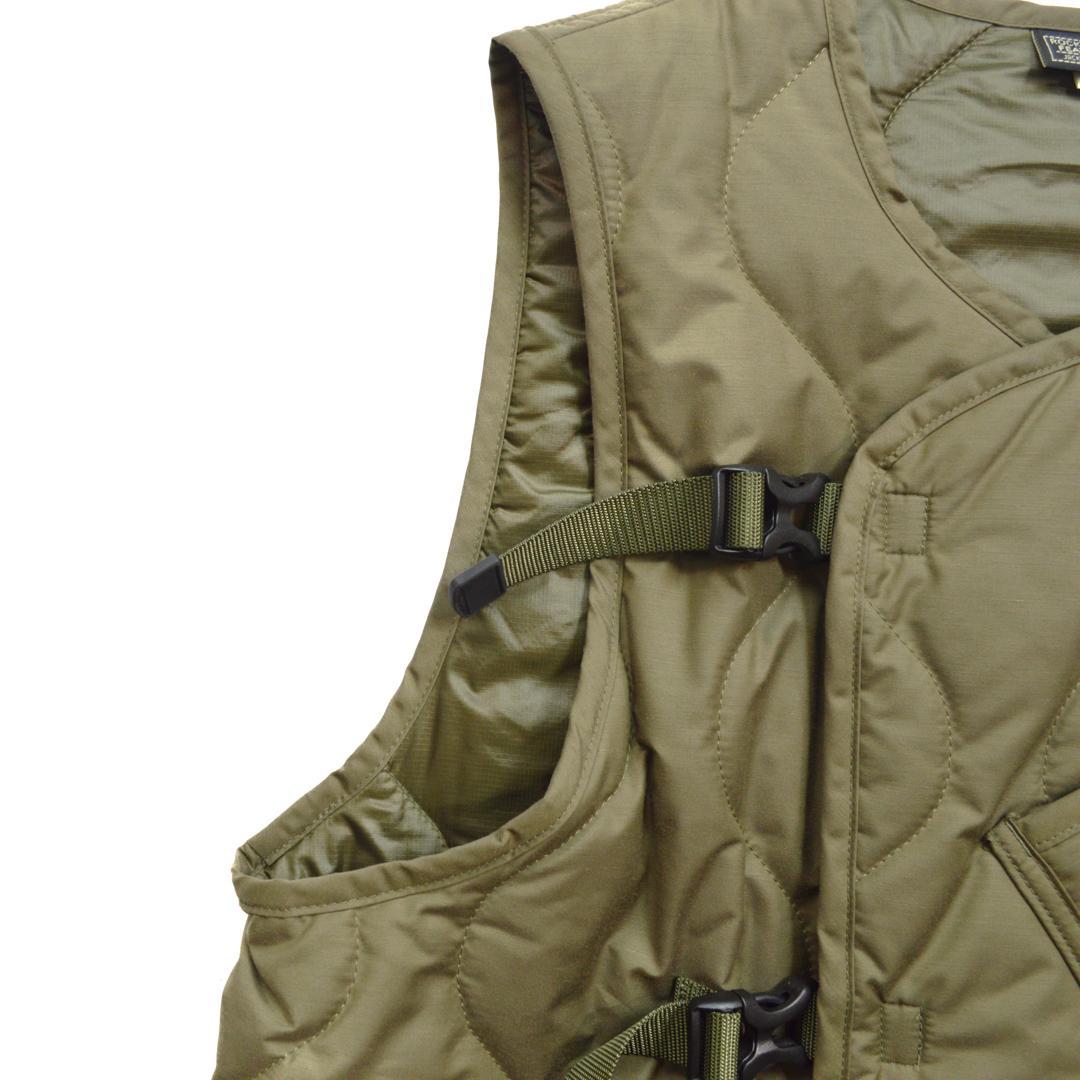 【美品】ROCKEY MOUNTINロッキーマウンテン ダウンベスト Sカーキ.