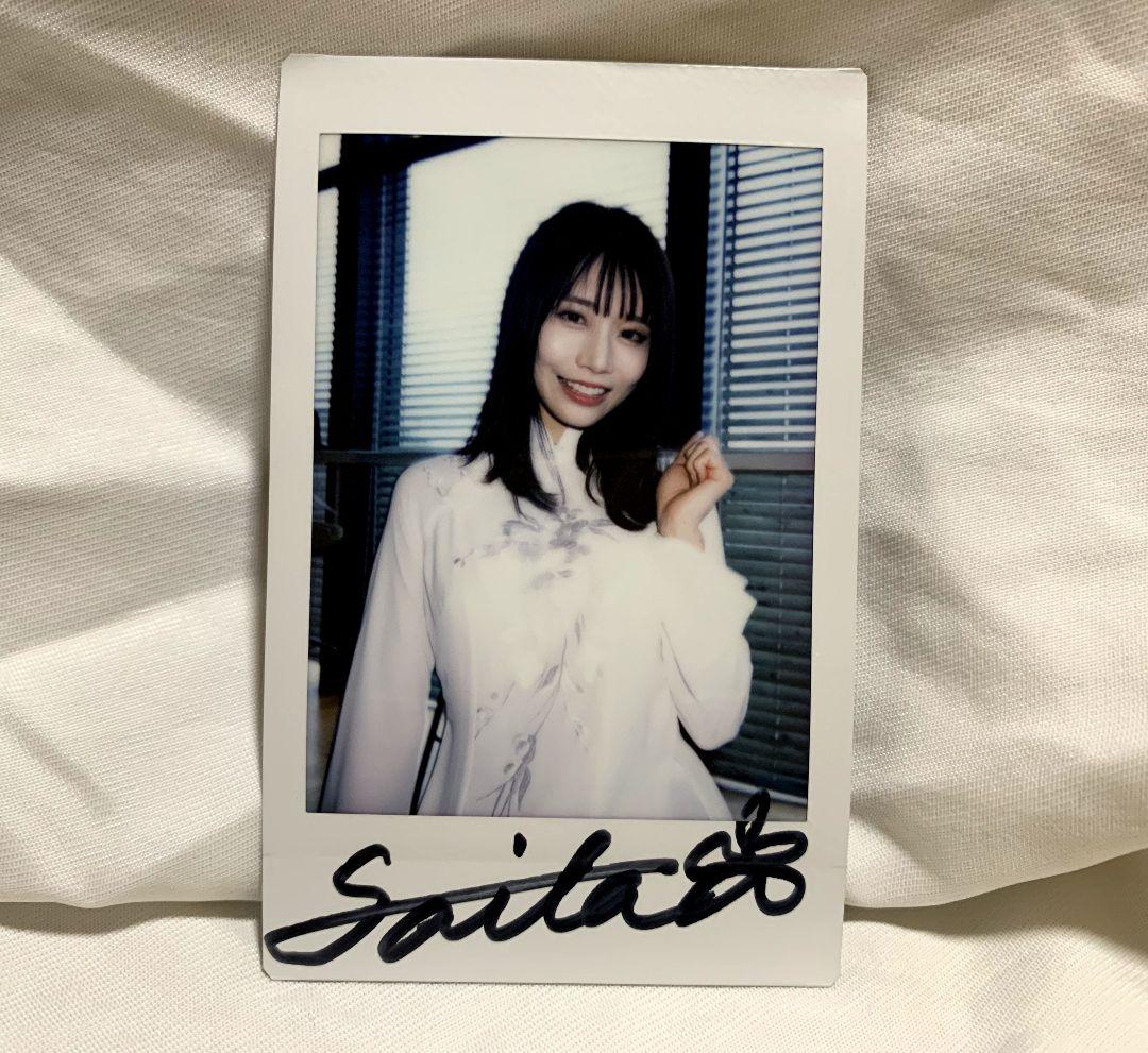 チャイナドレス 河北彩伽 河北彩花 直筆サイン入り チェキ ２番