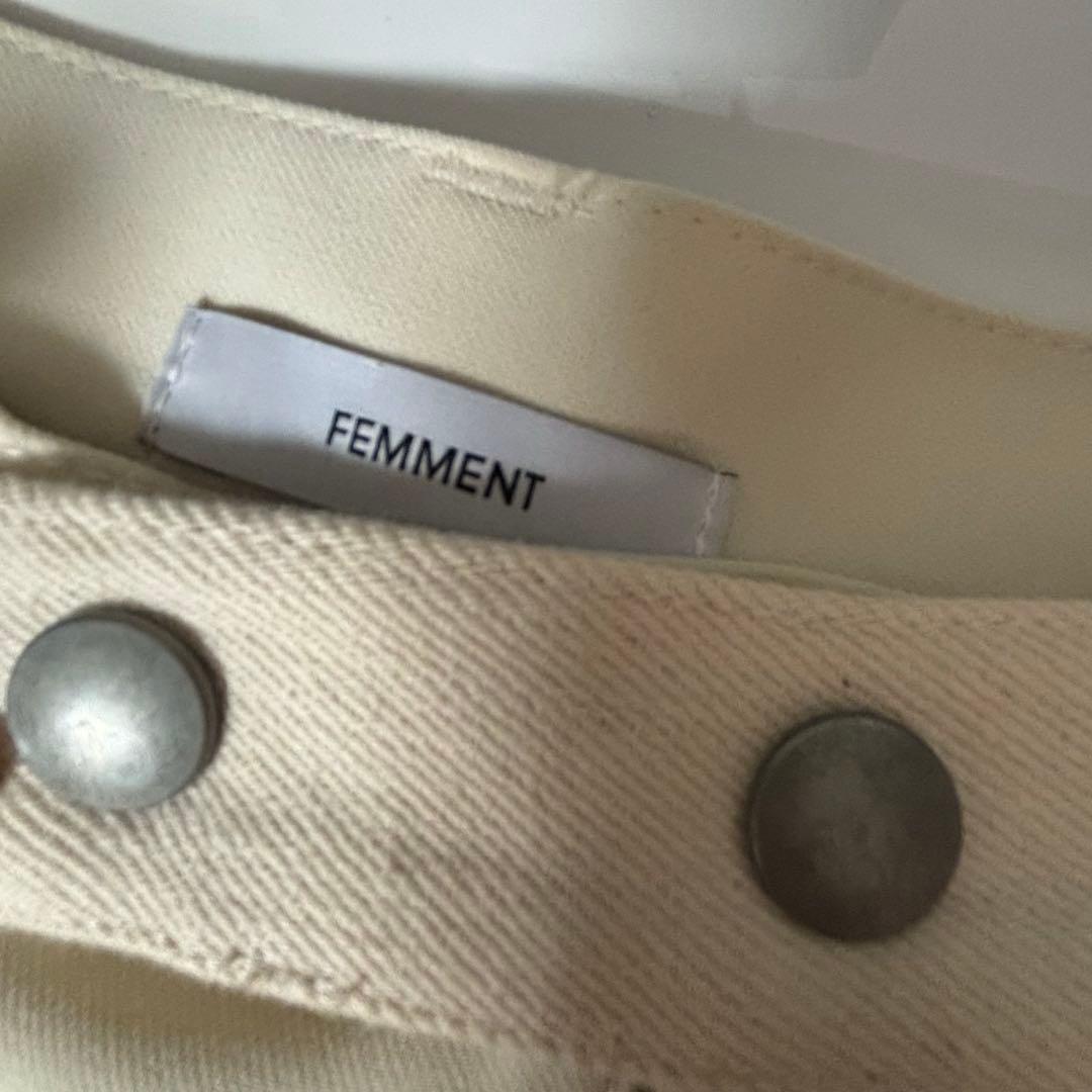 STUDIOUS FEMMENT 三重織ボトム　2wayダブルクロスデニムパンツ