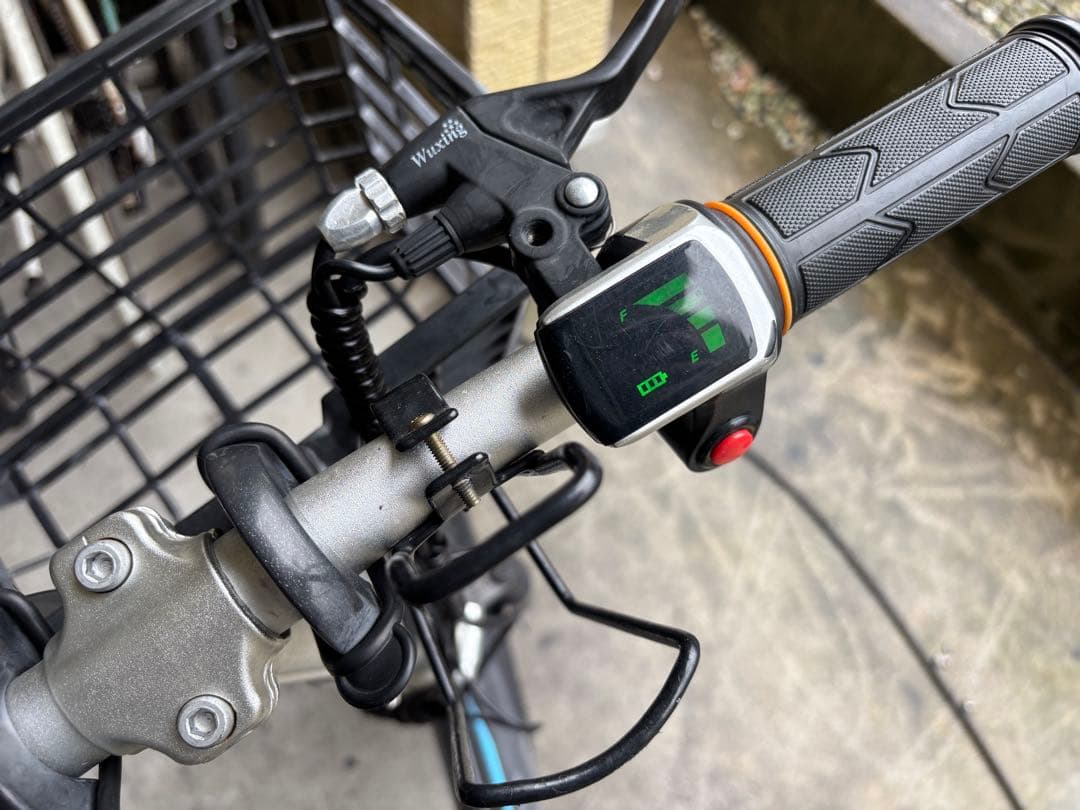 ANSUNUO電動アシスト自転車 ブラック 前カゴ付き