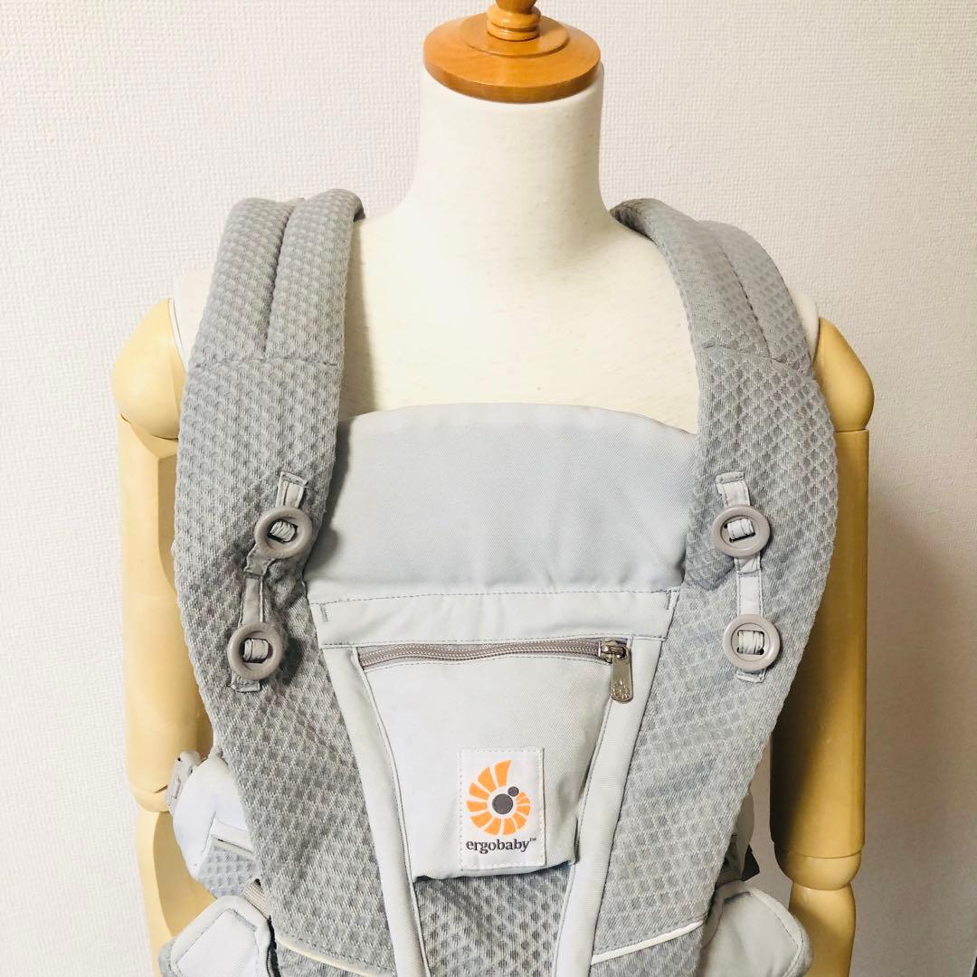 【美品】エルゴベビー　オムニブリーズ 抱っこ紐 OMNI BREEZE グレー