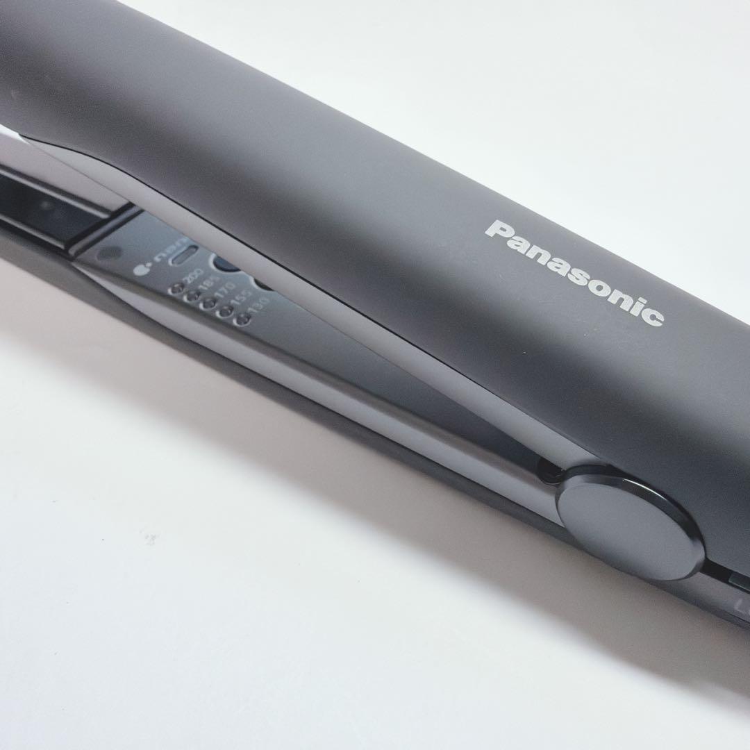 【極美品】パナソニック ストレートヘアアイロン ナノケア 黒 EH-HS0J-K