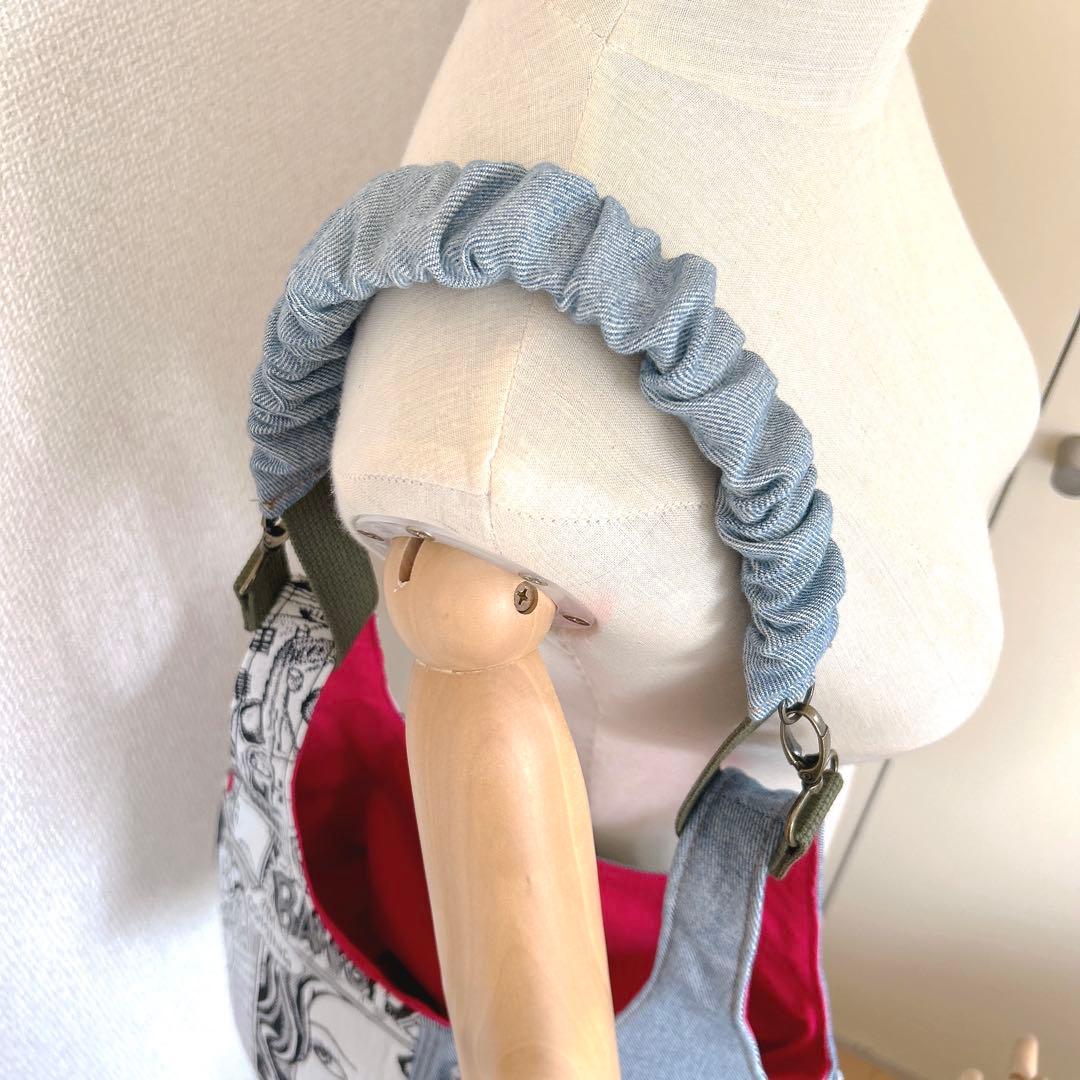 ♡お値下げします♡さまオーダー。サイドボタンデニムリメイクトートバッグ、他一点