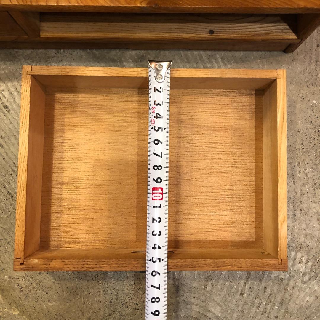 昭和レトロ　引き出し付　本棚　木製ブックスタンド　本立て　レターケース　小物入れ