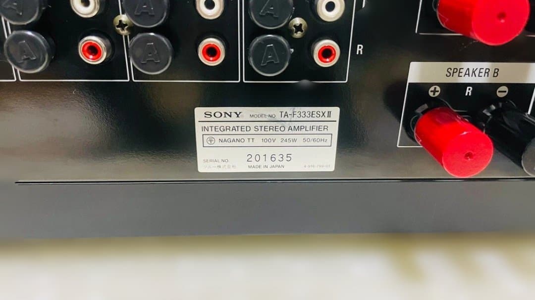 SONY TA-F333ESXII 　プリメインアンプ　美品の動作です