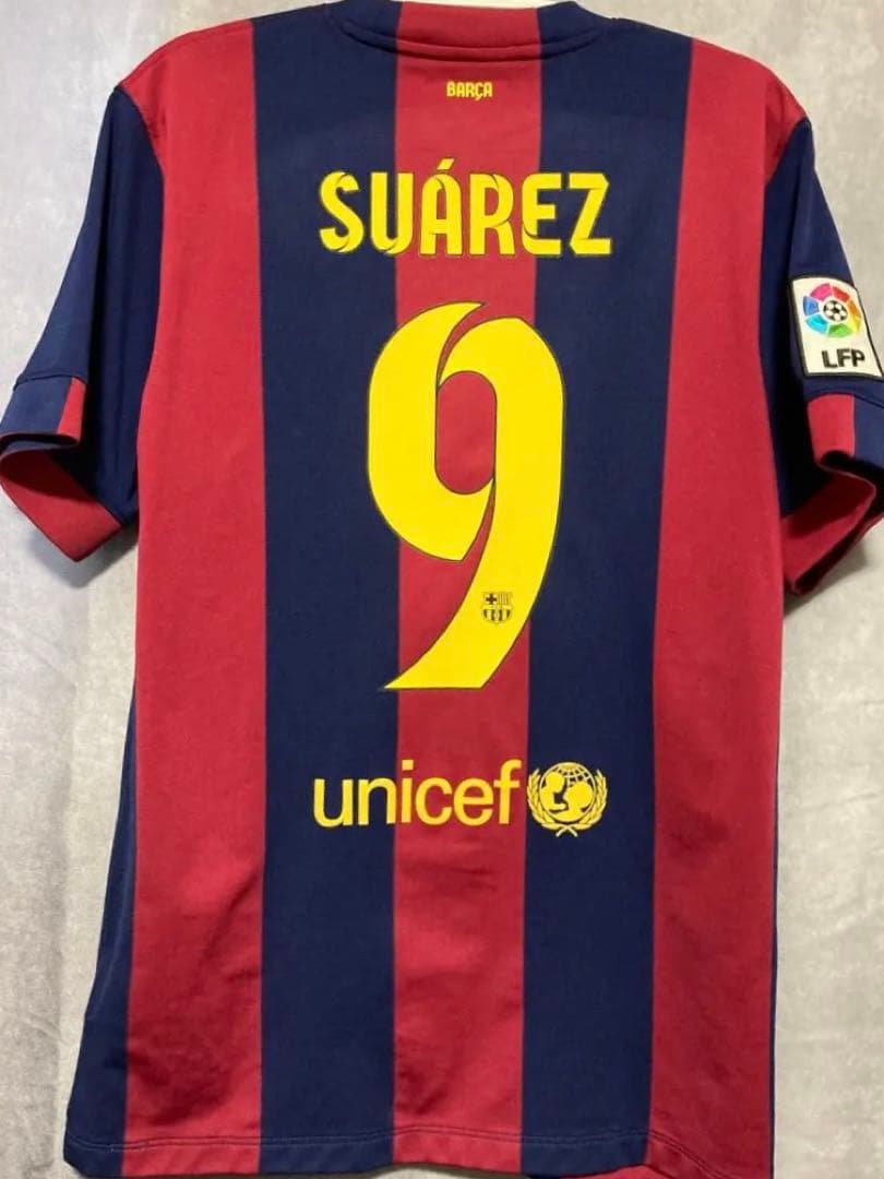 【正規品】ルイス・スアレス　バルセロナ　14/15 ホームレプリカ