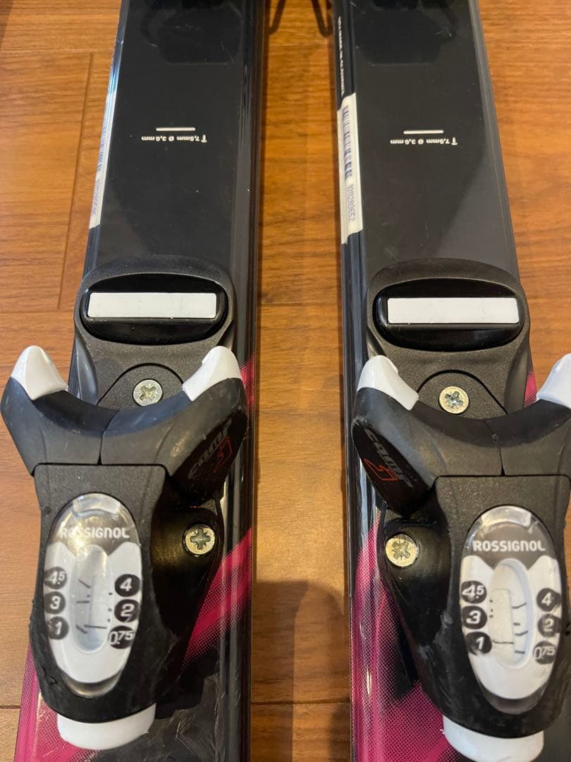 NISHIZAWA 子供用スキー板 120㎝　ストックセット ブラック ピンク