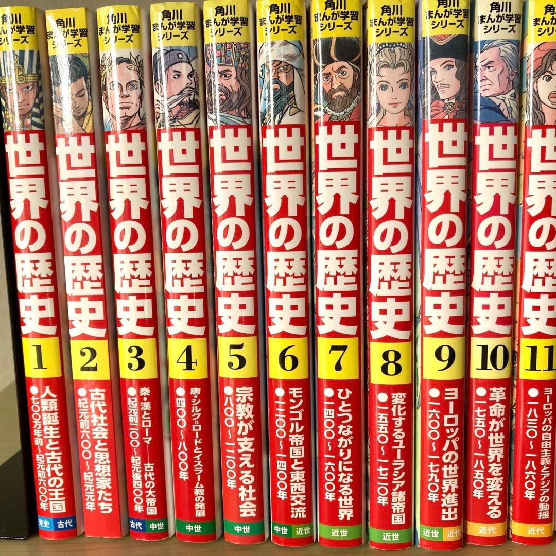 角川まんが学習シリーズ 世界の歴史 全巻セット 20巻