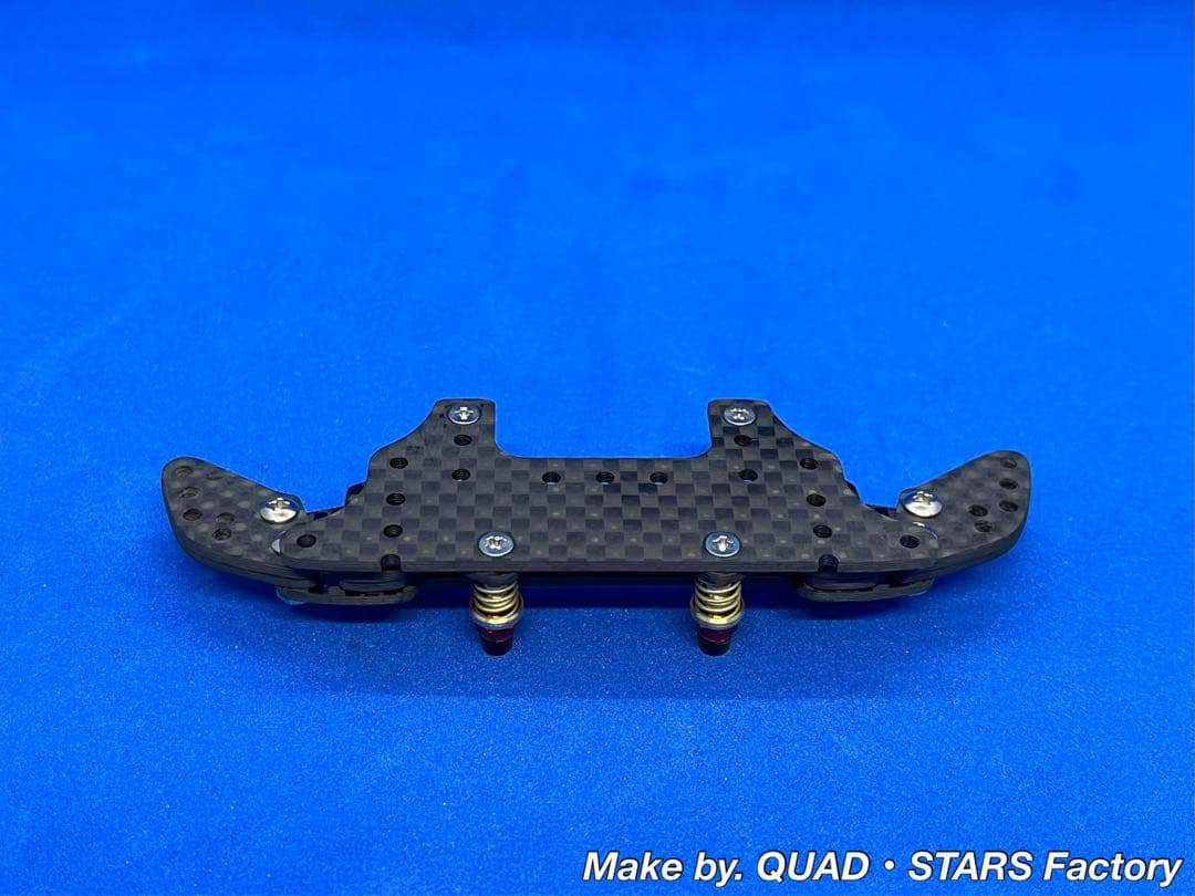 【ミニ四駆・MS用】2軸ATピボットバンパー＋段下げ3mm厚加工【レッド】