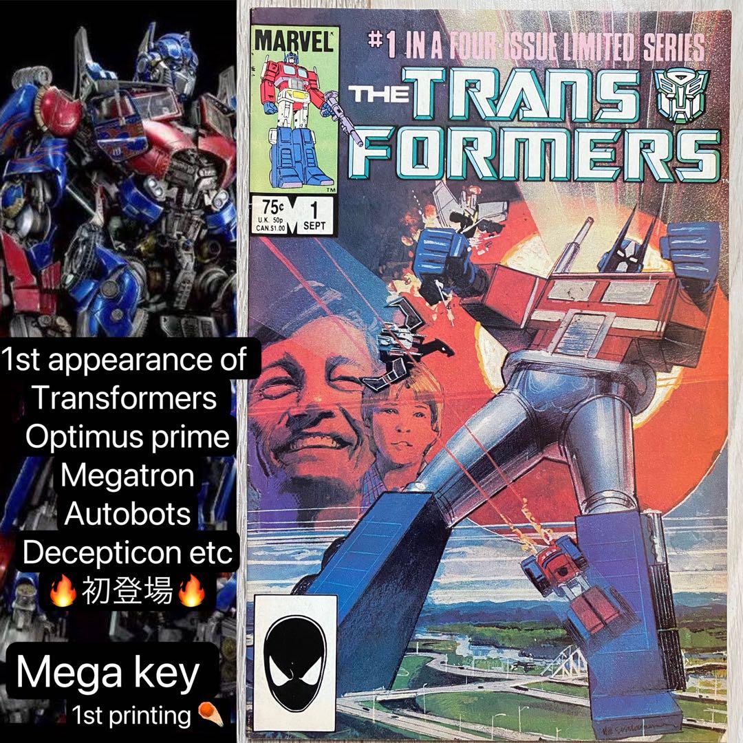 アメコミ Transformers 1 初登場 マーベル　スパイダーマン　レア