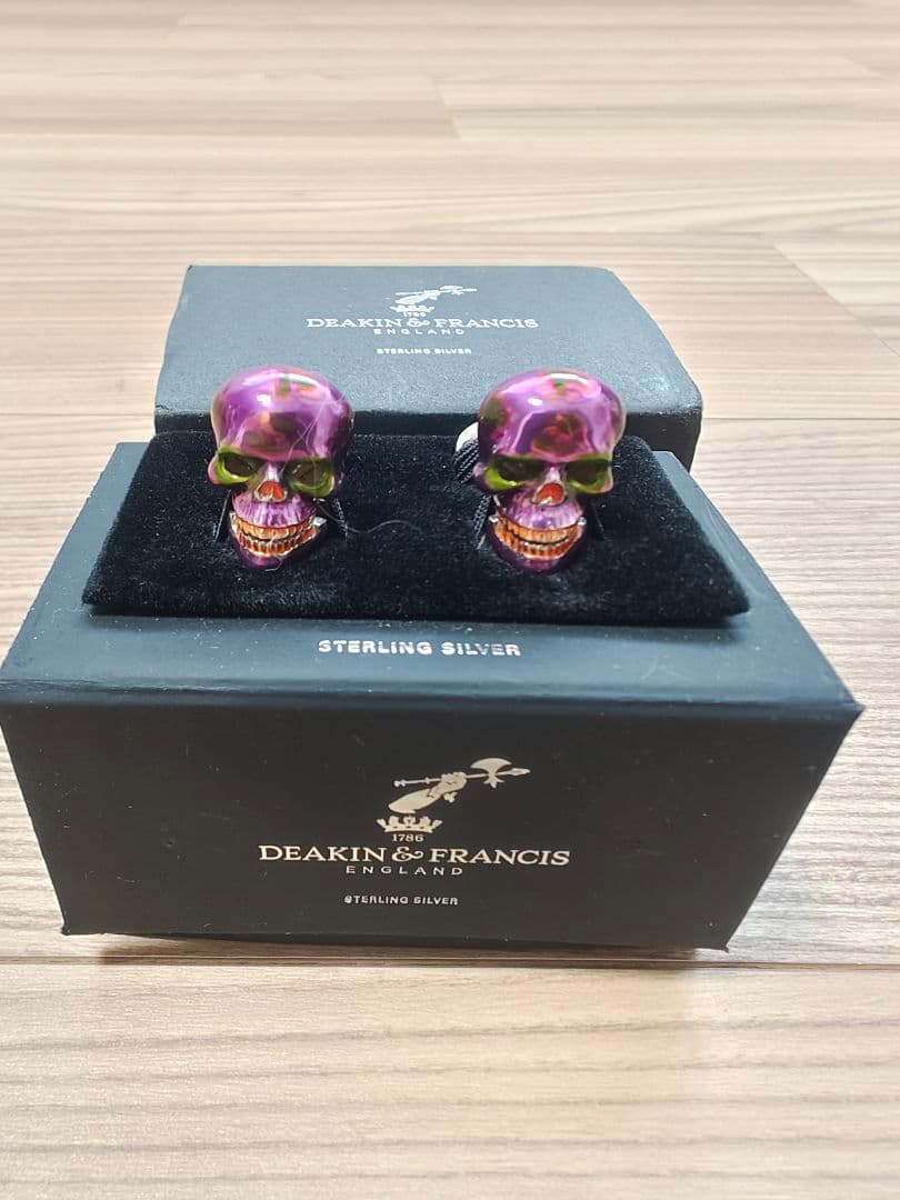 DEAKIN & FRANCIS スカル カフ リンクス 新品同様 激安価格