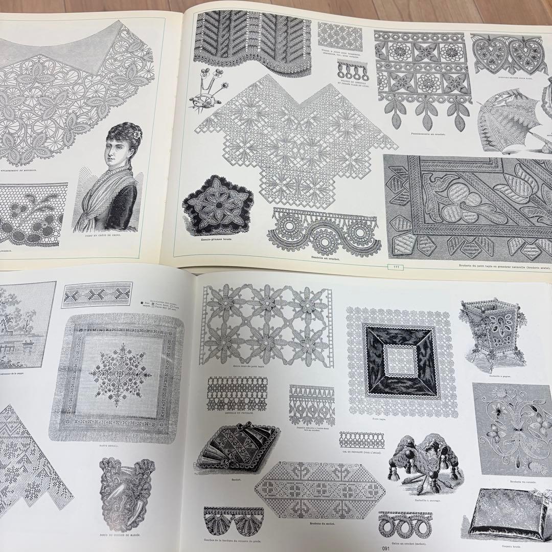 【洋書】レース図案 EMBROIDERY II 1870 &1860 2冊セット