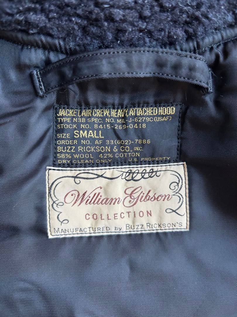 バズリクソンズ William Gibson フード付きミリタリージャケット