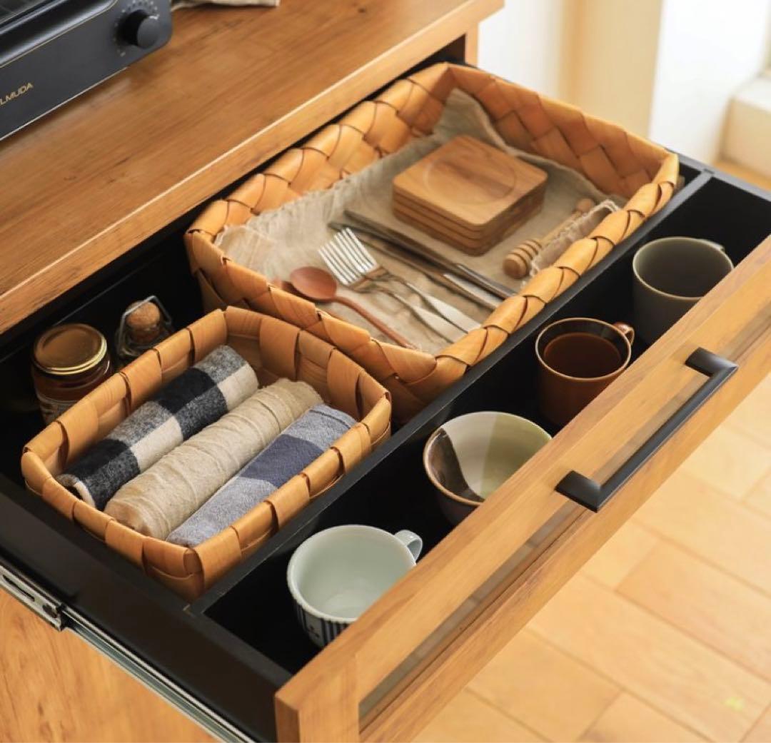 （T）リセノ　キッチンボード　食器棚　木製