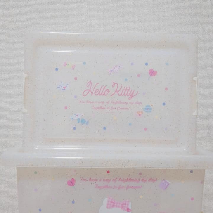 サンリオ　キティ　キラキラ　フタ付き　収納ケース　S M L 3点セット　激レア