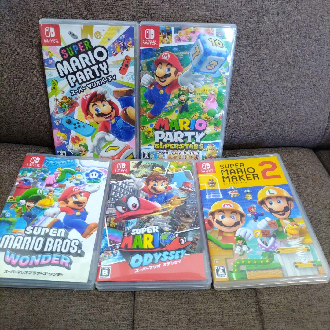 マリオ5本セット　switchソフト