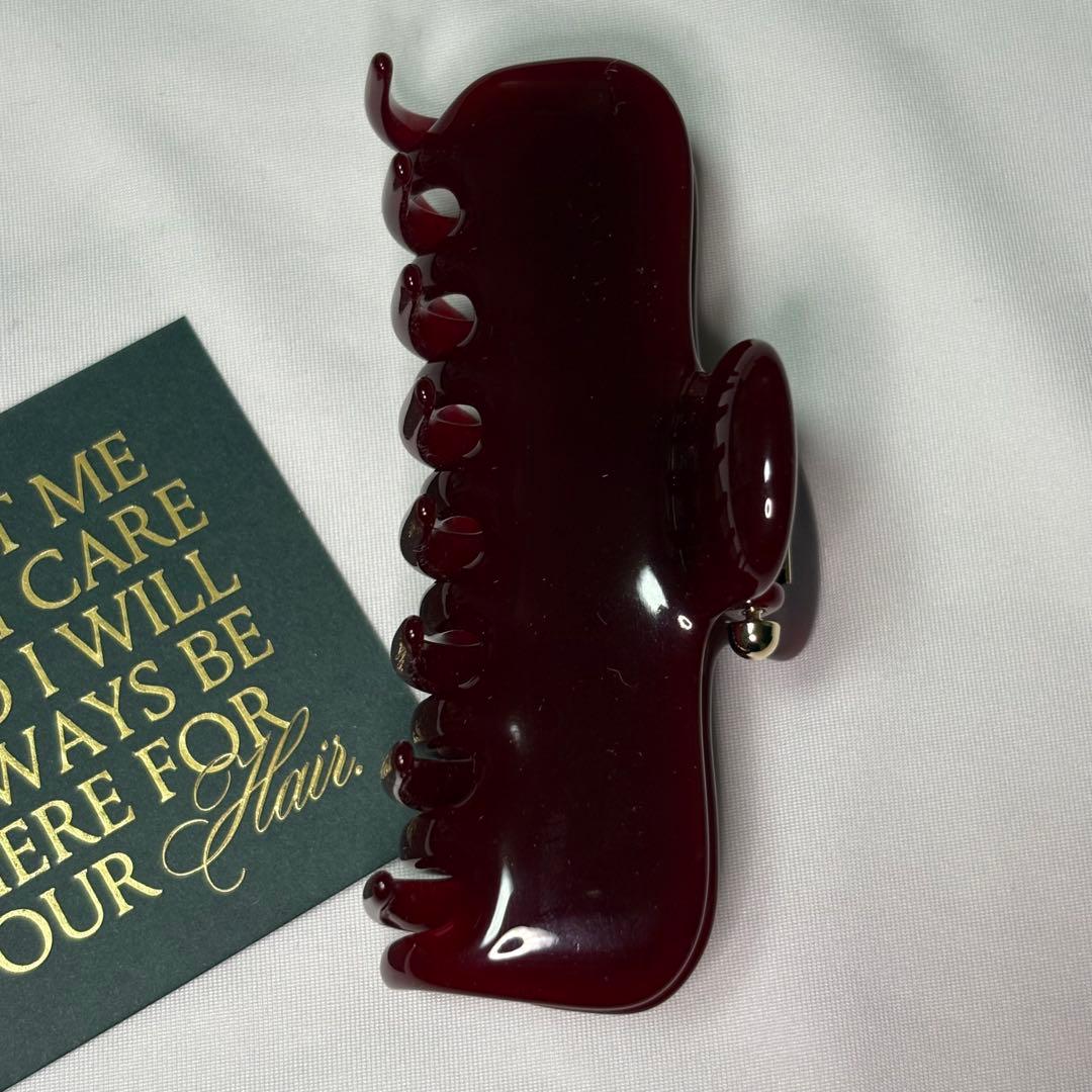 【Undo Hairware】No. 4 Claw クリップ　イタリア製ボルドー