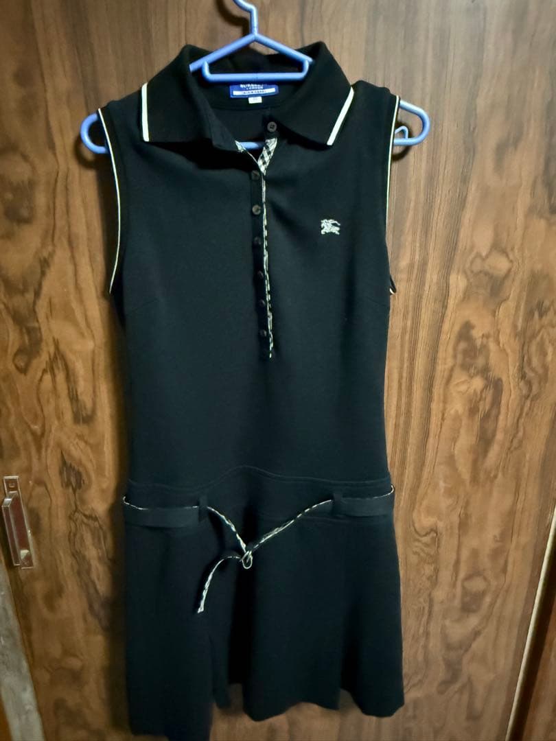 バーバリーブルーレーベルノースリーブワンピース 38サイズ 黒