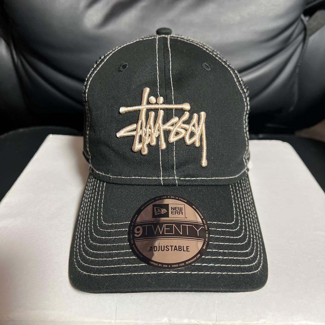正規品　美品　Stussy✖️NEW ERA ブラック メッシュキャップ