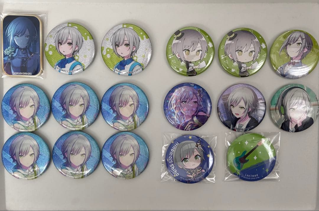 プロセカ 日野森志歩 まとめ売り アクスタ ぴくりあ 缶バッジ グリ缶 10a