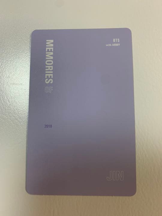 BTS トレカ メモリーズ 2018 BluRay ジン