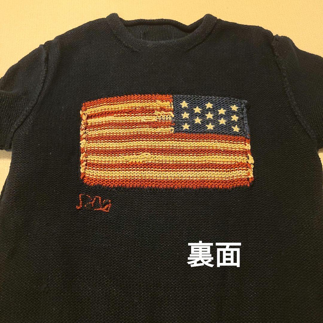 【希少】Polo by RALPH LAUREN 星条旗 ニット セーター