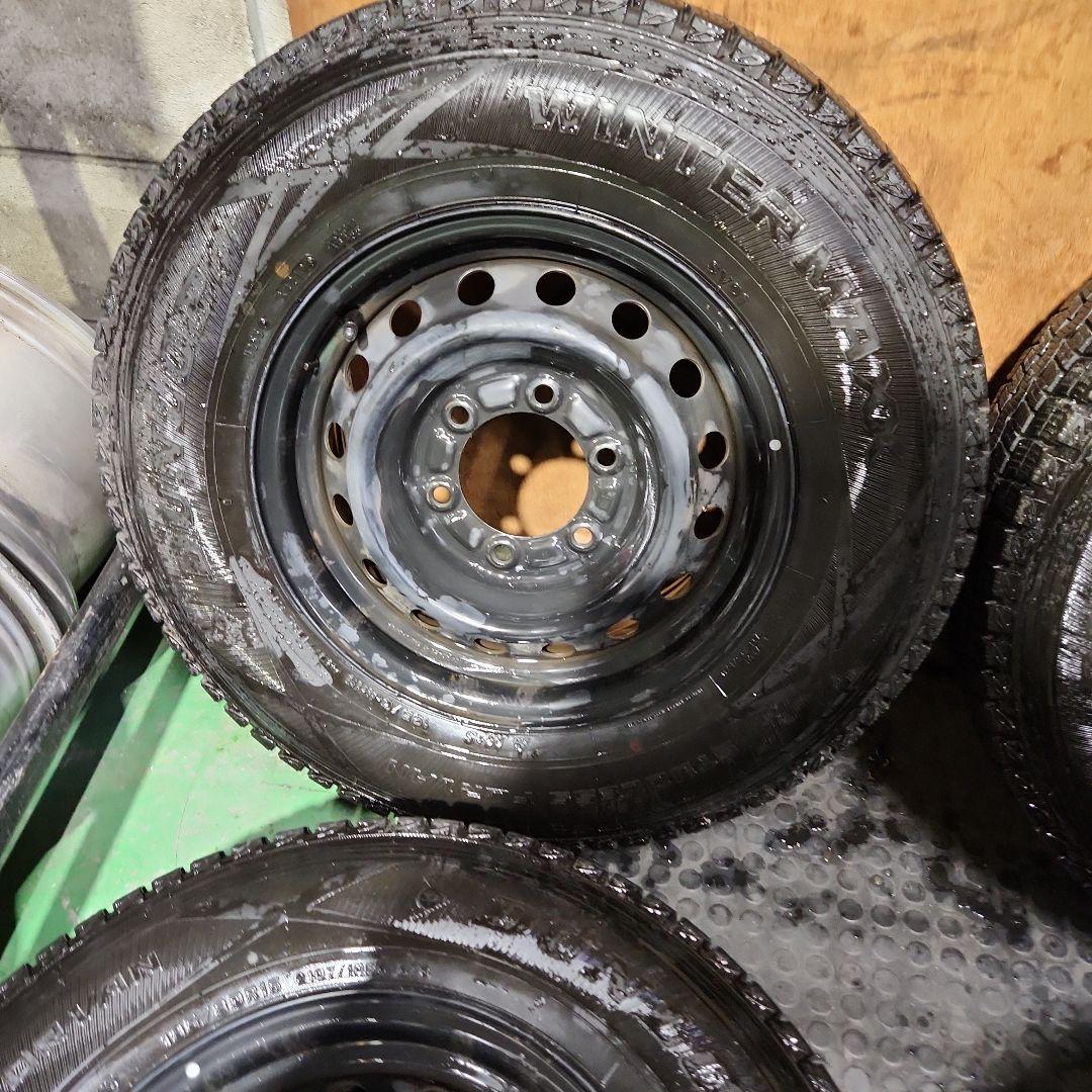 195/80R15　107/105　スタッドレス ハイエース鉄ホイール付き