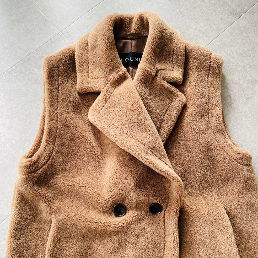 LOUNIE ルーニー　ダブルブレスト　ロングコート　ジレ　38 Mサイズ