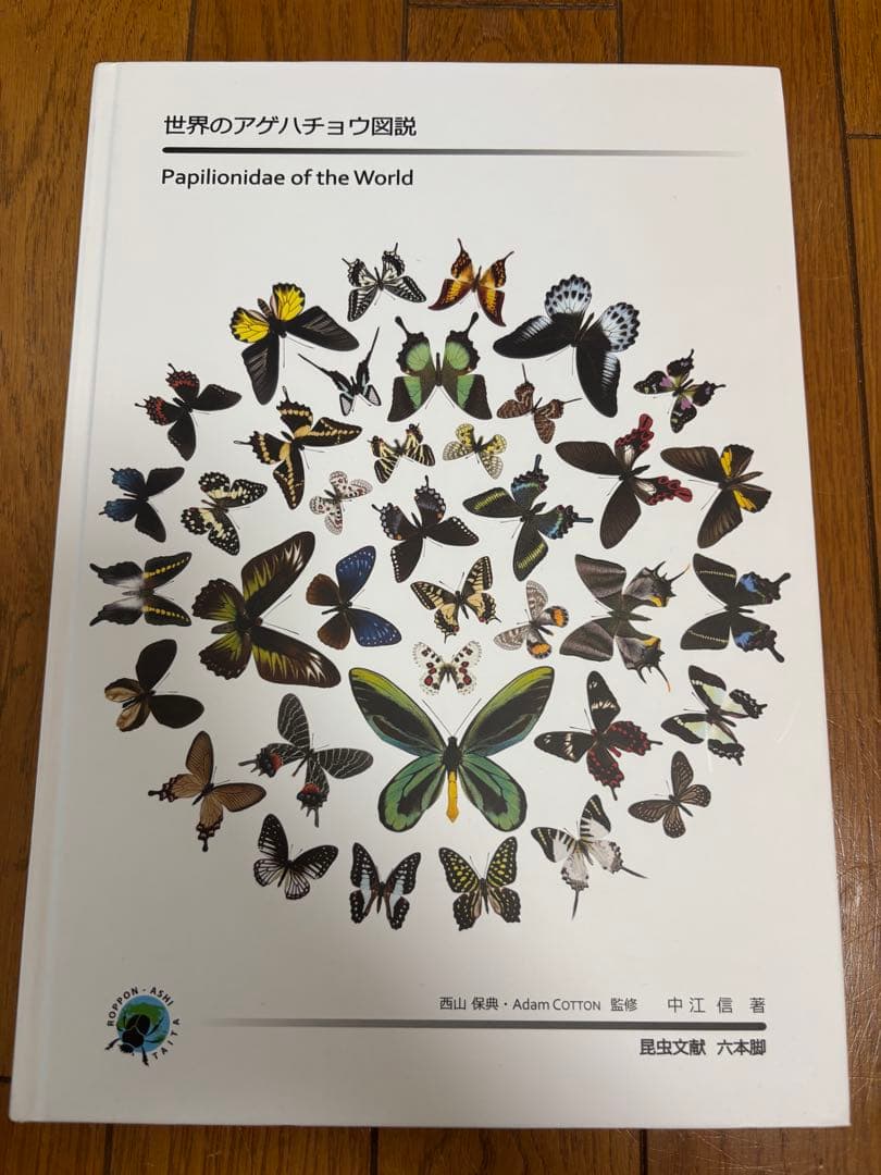 世界のアゲハチョウ図説　図鑑　アゲハ蝶　六本脚