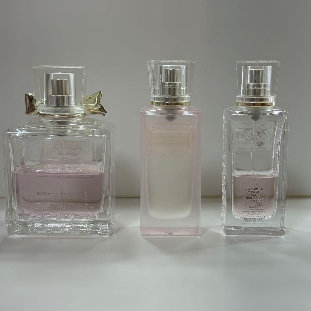 ミスディオール ブルーミング ブーケ ヘアオイル ヘアミスト3点セット中古