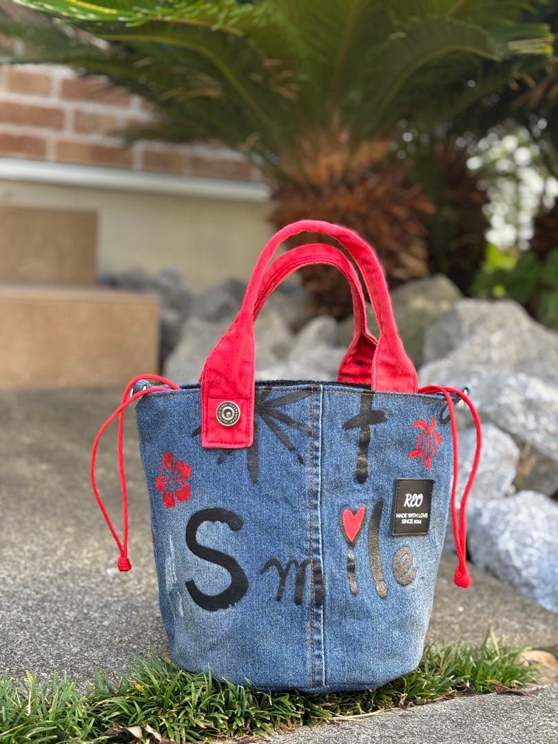 バケツ巾着落書きバック