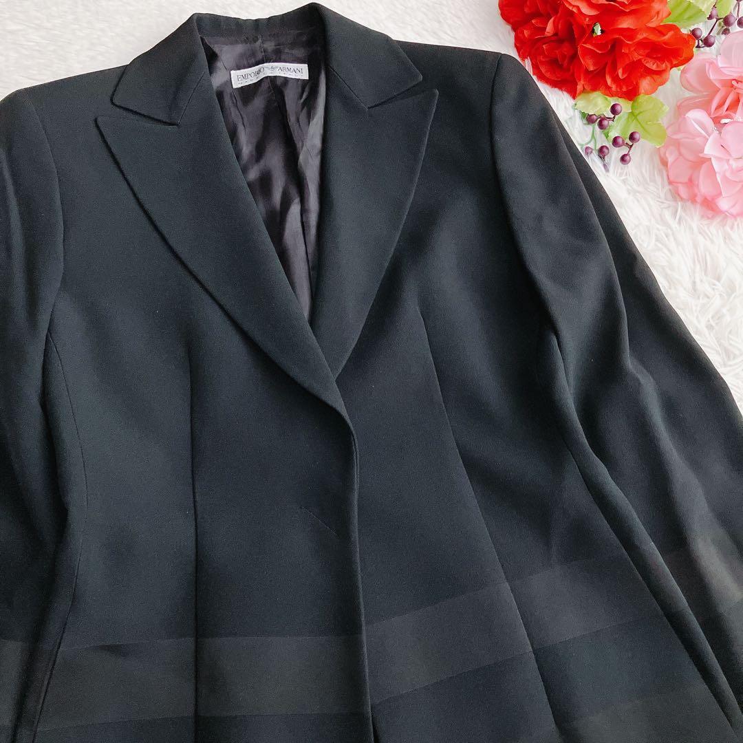 EMPORIO ARMANI★スカートスーツ ロングジャケット ラップスカート