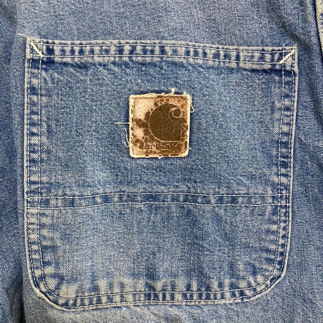 カーハート　90s USA製 ペインターパンツブルーデニムジーンズW38 L34