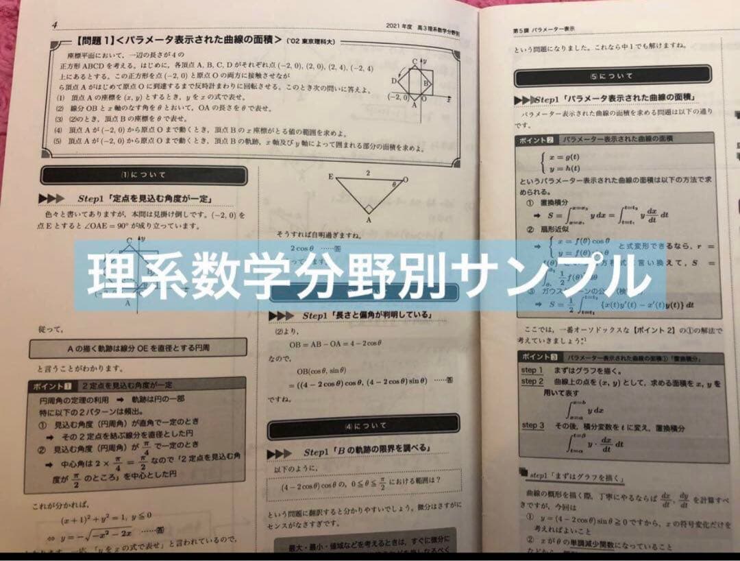 鉄緑会　小橋先生　高3数学　入試数学系統講義　理系数学分野別　計10冊