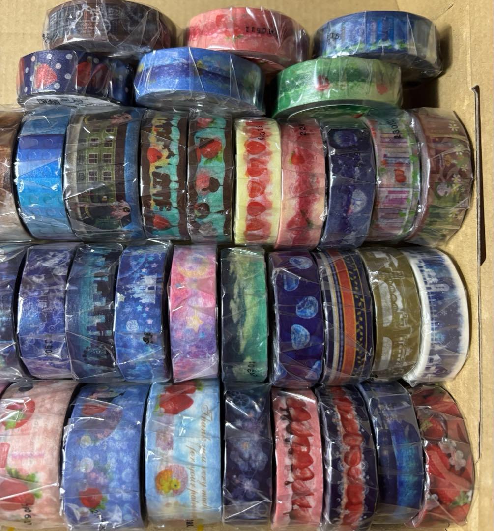 ドラマチックブルー　マスキングテープ　49個　セット