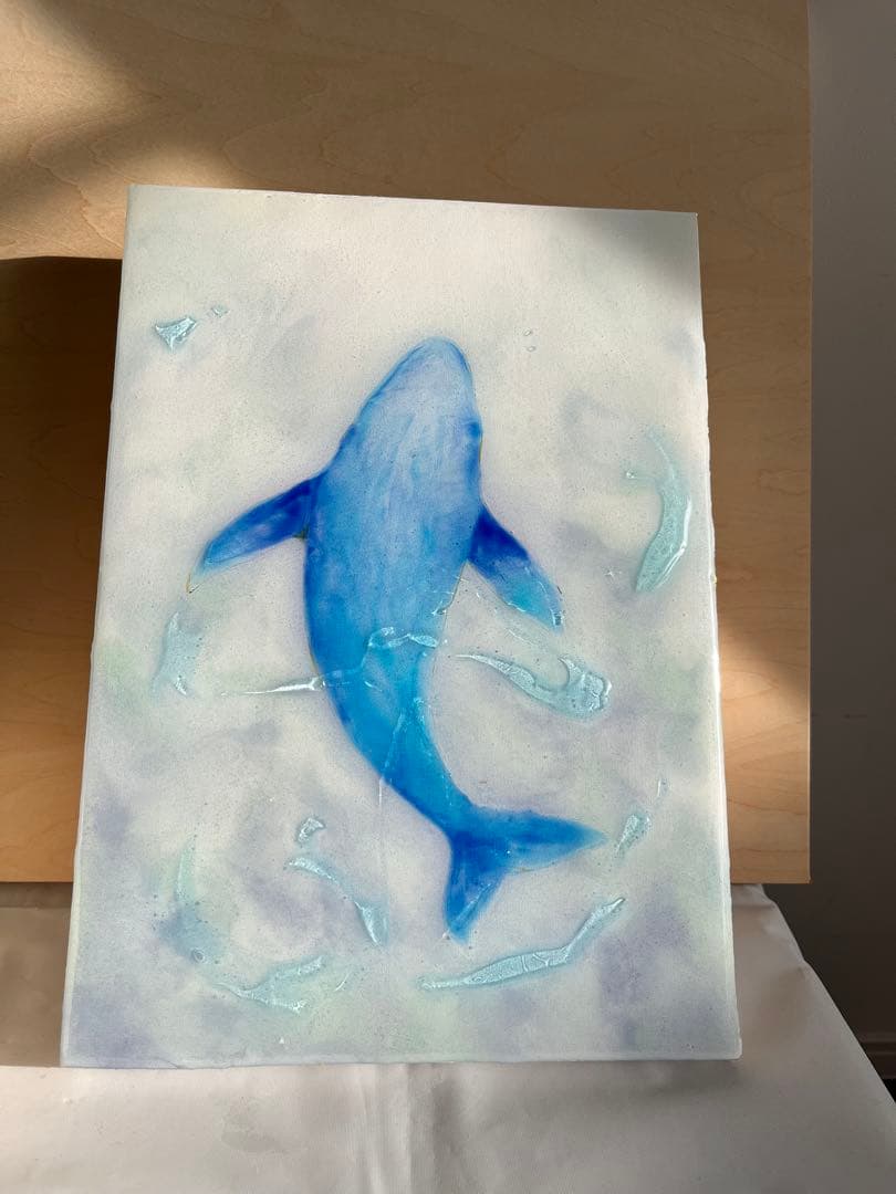 レジンアートパネル「そらを唄う」　オーシャンアート