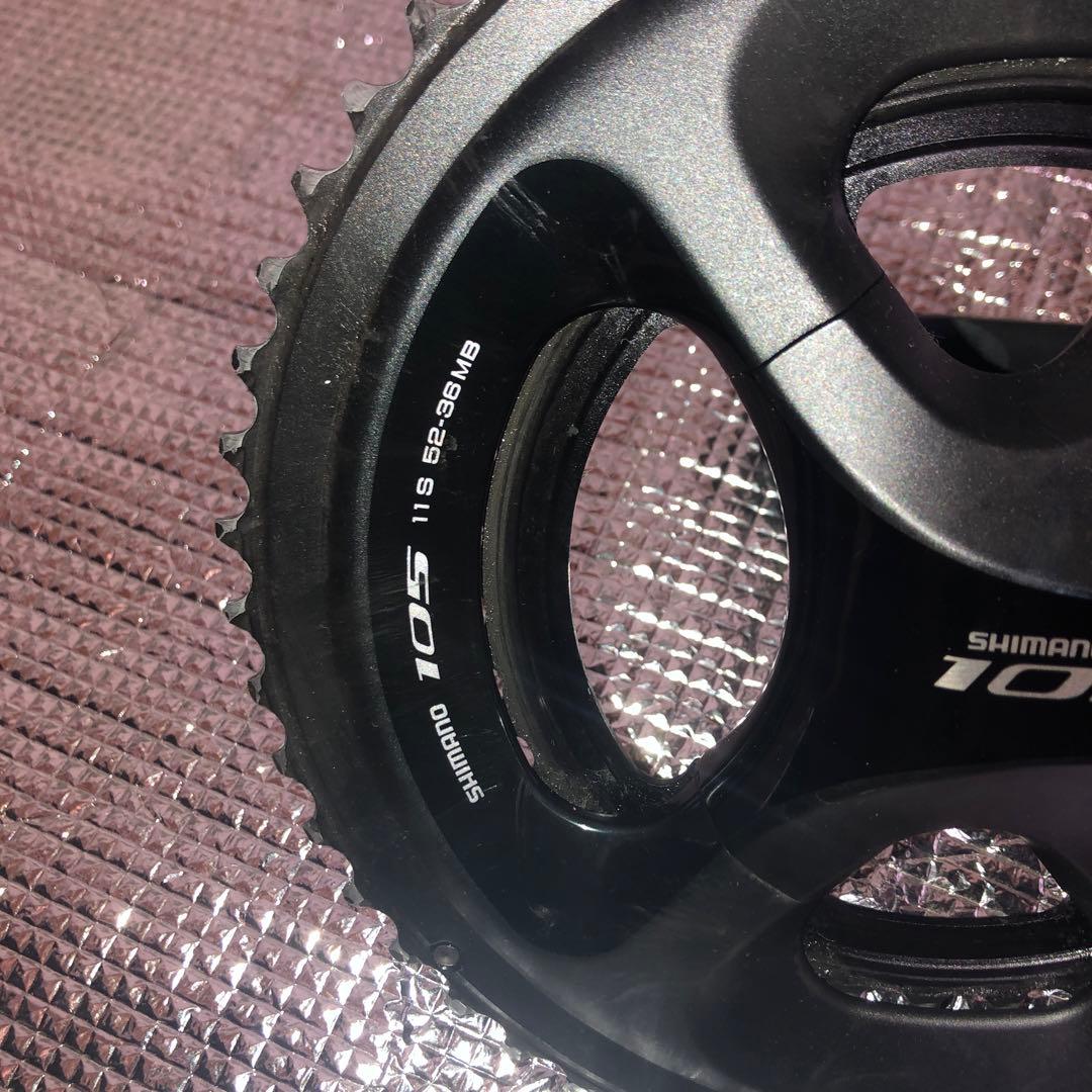 SHIMANO 105 FC-5800クランクセット 165mm11s52/36
