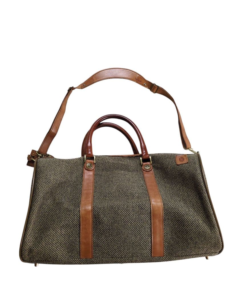 hartmann ハートマン ボストンバッグ ツイード×レザー