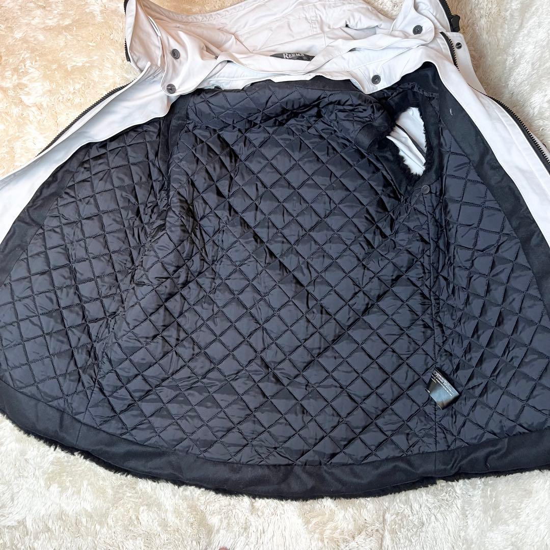 The Reracs リラクス　モッズコート　ボア　ライナー　アイボリー　多機能