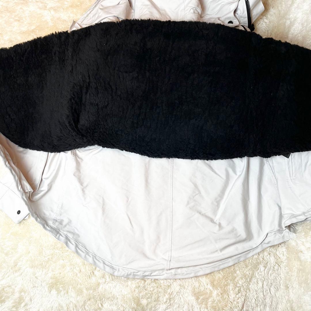 The Reracs リラクス　モッズコート　ボア　ライナー　アイボリー　多機能