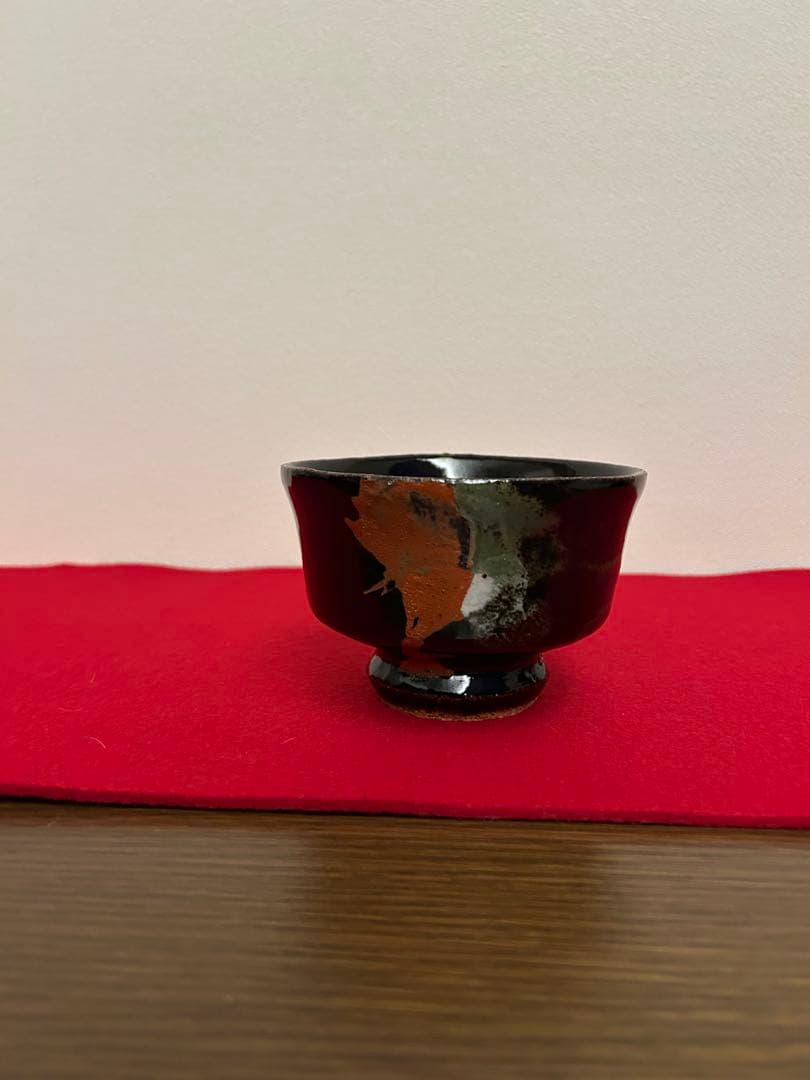 河井寛次郎作　三色椀