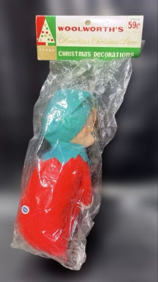 1960年代ヴィンテージクリスマスエルフ人形ニーハガーエルフで約20cm日本製