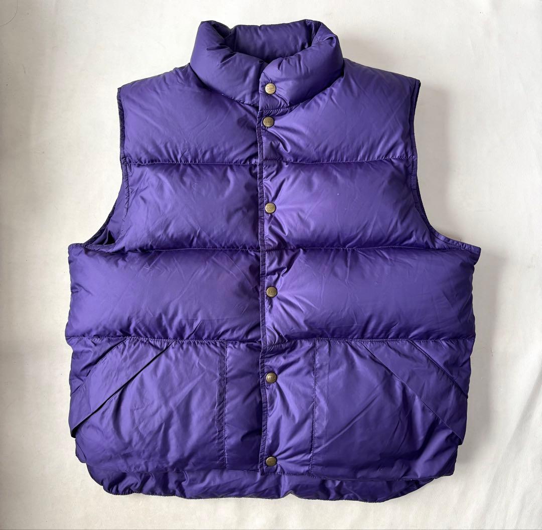 90s L.L.Bean ダウン ベスト M エルエルビーン パープル