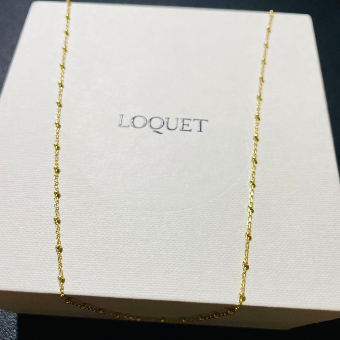Loquet London 14Kゴールドチェーンネックレス箱付